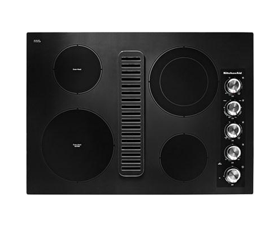 Table de cuisson encastrée électrique de 30 po. avec élément Even-Heat™ KitchenAid - KCED600GBL