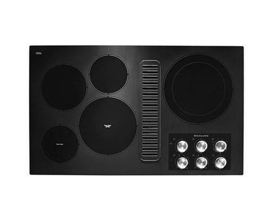 Table de cuisson encastrée électrique de 36 po avec 5 éléments KitchenAid - KCED606GBL