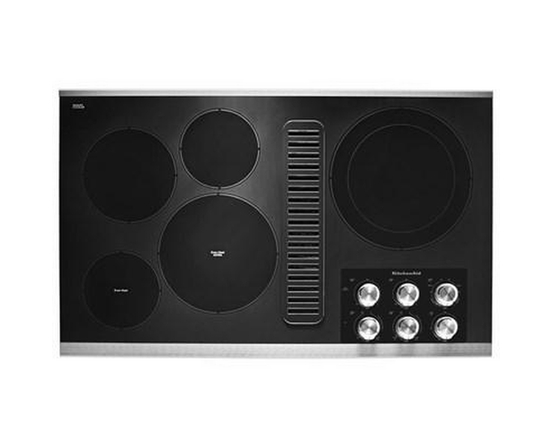 Table de cuisson encastrée électrique de 36 po avec 5 éléments KitchenAid - KCED606GSS