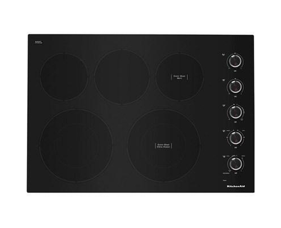 Table de cuissono encastrable électrique de 30 po avec 4 éléments KitchenAid - KCES550HBL