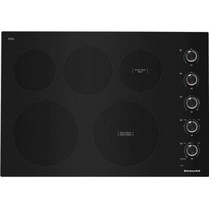 Table de cuissono encastrable électrique de 30 po avec 4 éléments KitchenAid - KCES550HBL