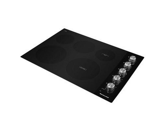 Table de cuissono encastrable électrique de 30 po avec 4 éléments KitchenAid - KCES550HBL