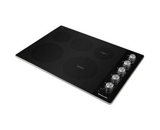 Table de cuissono encastrable électrique de 30 po avec 4 éléments KitchenAid - KCES550HSS