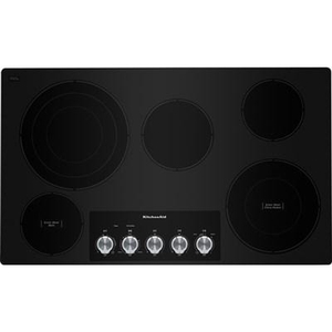 Table de cuisson encastrée électrique de 36 po avec élément  Even-Heat™ Ultra Power™ KitchenAid - KCES556HBL