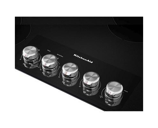 Table de cuisson encastrée électrique de 36 po avec élément  Even-Heat™ Ultra Power™ KitchenAid - KCES556HBL