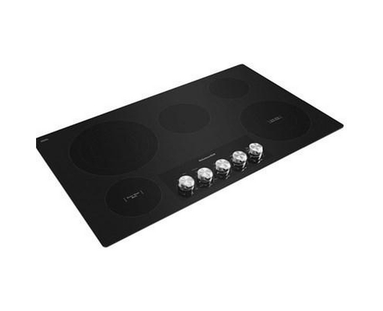 Table de cuisson encastrée électrique de 36 po avec élément  Even-Heat™ Ultra Power™ KitchenAid - KCES556HBL