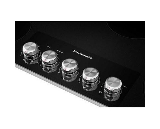 Table de cuisson encastrée électrique de 36 po avec élément  Even-Heat™ Ultra Power™ KitchenAid - KCES556HSS