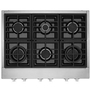 Dessus de cuisinière encastré à gaz de 36 po. avec brûleurs Ultra Power™ Dual-Flame KitchenAid - KCGC506JSS