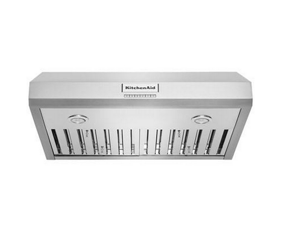 Hotte de cuisinière sous le cabinet série Commercial-Style de 30 po. KitchenAid - KVUC600KSS