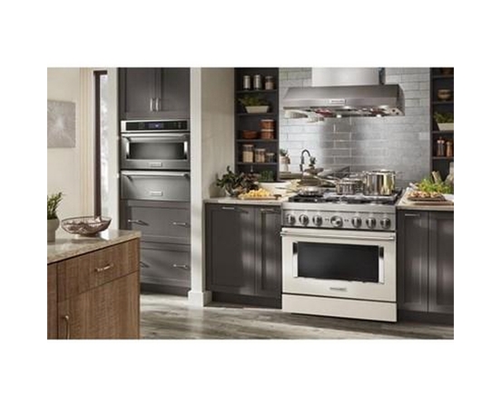 Boîtier de hotte murale Commercial-Style de 36 po. KitchenAid - KVWC956KSS