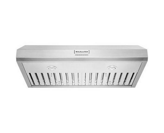 Hotte de cuisinière sous le cabinet série Commercial-Style de 36 po. KitchenAid - KVUC606KSS
