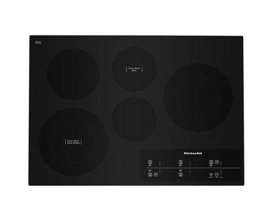 Table de cuisson encastrée électrique de 30 po avec technologie Even-Heat™ KitchenAid - KCES950KBL