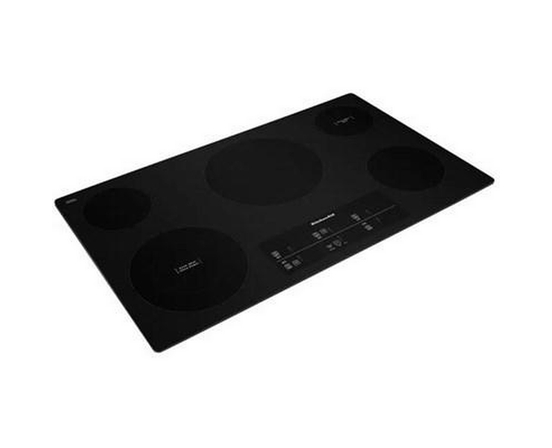 Table de cuisson encastrée électrique de 36 po avec technologie Even-Heat™ KitchenAid - KCES956KBL