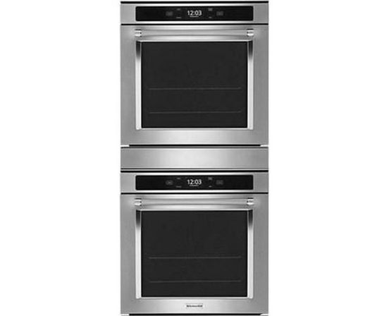 Four mural double encastré de 24 po, 5,8 Pi cu.. avec connectivité Wi-Fi KitchenAid - KODC504PPS