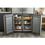 Réfrigérateur quatre portes avec porte à deux battants de 36 po, 19,4 Pi cu.. avec finition PrintShield™ KitchenAid - KRQC506MPS