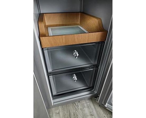Réfrigérateur quatre portes avec porte à deux battants de 36 po, 19,4 Pi cu.. avec finition PrintShield™ KitchenAid - KRQC506MPS