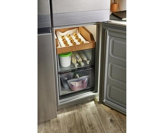 Réfrigérateur quatre portes avec porte à deux battants de 36 po, 19,4 Pi cu.. avec finition PrintShield™ KitchenAid - KRQC506MPS