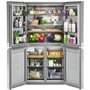Réfrigérateur quatre portes avec porte à deux battants de 36 po, 19,4 Pi cu.. avec finition PrintShield™ KitchenAid - KRQC506MPS