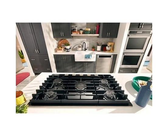 Table de cuisson encastrée à gaz de 30 po avec 5 brûleurs KitchenAid - KCGG530PBL