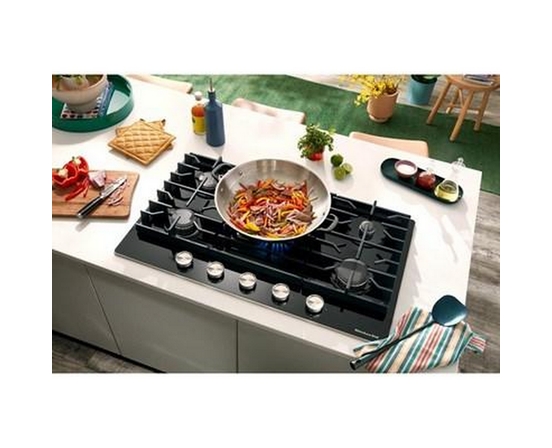 Table de cuisson encastrée à gaz de 30 po avec 5 brûleurs KitchenAid - KCGG530PBL