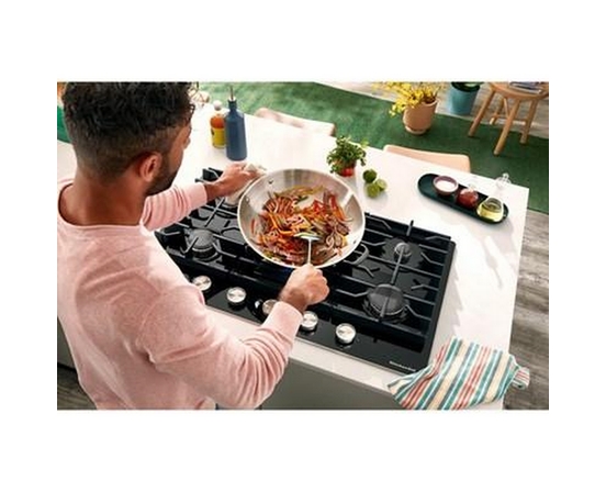 Table de cuisson encastrée à gaz de 36 po avec 5 brûleurs KitchenAid - KCGG536PBL