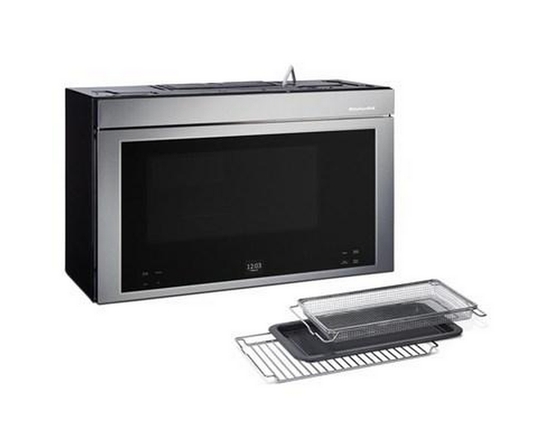 Four à micro-ondes à hotte intégrée de 30 po, 1,1 Pi cu.. avec technologie Air Fry KitchenAid - YKMMF530PPS