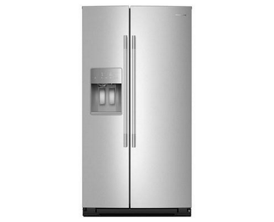 Réfrigérateur côte-à-côte de 36 po, 28 Pi cu.. avec distributeur d'eau et de glace KitchenAid - KRSF536RPS