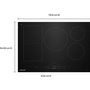 Table de cuisson encastrée à induction Temp Cook™ de 30 po avec 5 zones de cuisson KitchenAid - KCIT730SBL