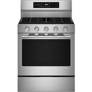 Cuisinière à gaz intelligente autoportante de 30 po avec convection KitchenAid - KFGS530SPS