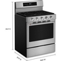 Cuisinière à gaz intelligente autoportante de 30 po avec convection KitchenAid - KFGS530SPS