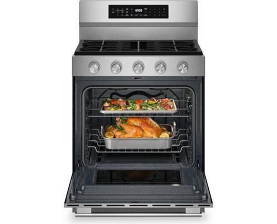 Cuisinière à gaz intelligente autoportante de 30 po avec convection KitchenAid - KFGS530SPS