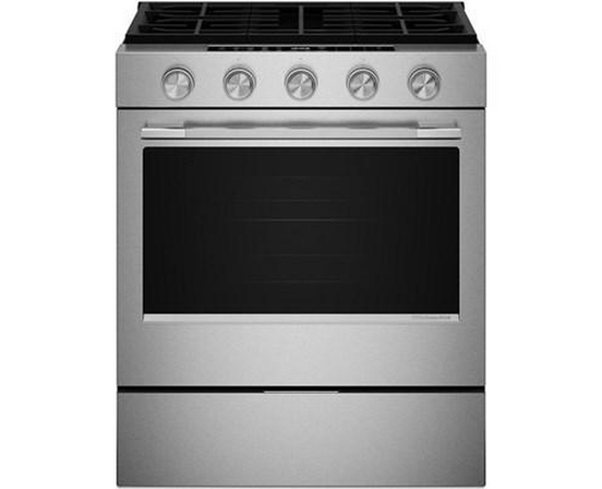 Cuisinière à gaz encastrable intelligente de 30 po avec modes de cuisson par convection KitchenAid - KSGS330SPS