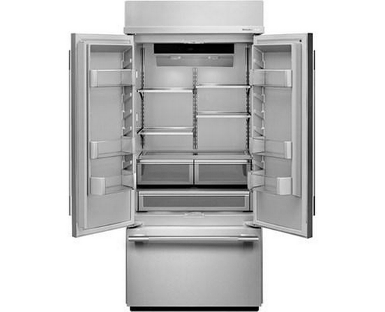 Réfrigérateur 3 portes avec porte à deux battants intégré de 36 po, 20,8 Pi cu.. KitchenAid - KBFN536SPS