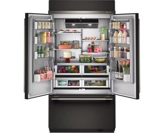 Réfrigérateur 3 portes avec porte à deux battants intégré de 42 po, 24,2 Pi cu.. KitchenAid - KBFN542SBE