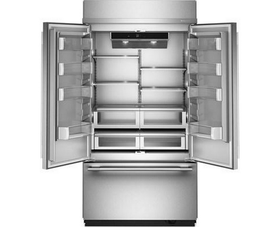 Réfrigérateur 3 portes avec porte à deux battants intégré de 42 po, 24,2 Pi cu.. KitchenAid - KBFN542SPS