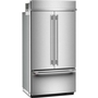 Réfrigérateur 3 portes avec porte à deux battants intégré de 42 po, 24,2 Pi cu.. KitchenAid - KBFN542SPS