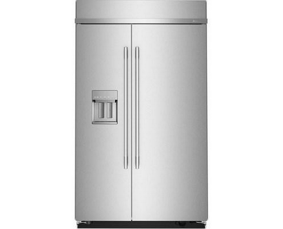 Réfrigérateur côte-à-côte intégré de 48 po, 29,4 Pi cu.. avec distributeur d'eau et de glace externe KitchenAid - KBSD748SPS