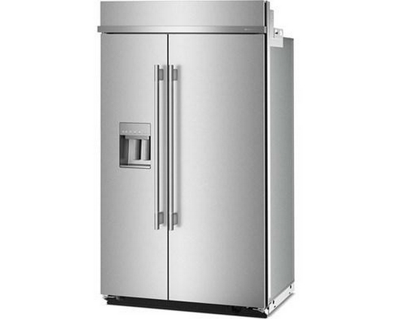 Réfrigérateur côte-à-côte intégré de 48 po, 29,4 Pi cu.. avec distributeur d'eau et de glace externe KitchenAid - KBSD748SPS