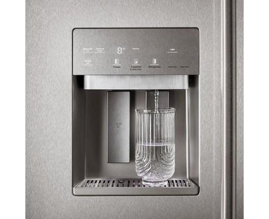 Réfrigérateur côte-à-côte intégré de 48 po, 29,4 Pi cu.. avec distributeur d'eau et de glace externe KitchenAid - KBSD748SPS