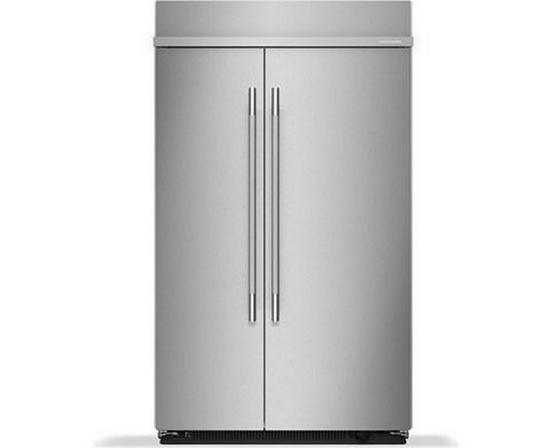 Réfrigérateur côte-à-côte intégré de 48 po, 30 Pi cu.. avec intérieur platine KitchenAid - KBSN748SPS