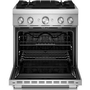 Cuisinière autoportante bi-énergie de style commercial de 30 po KitchenAid - KFDS930SSS