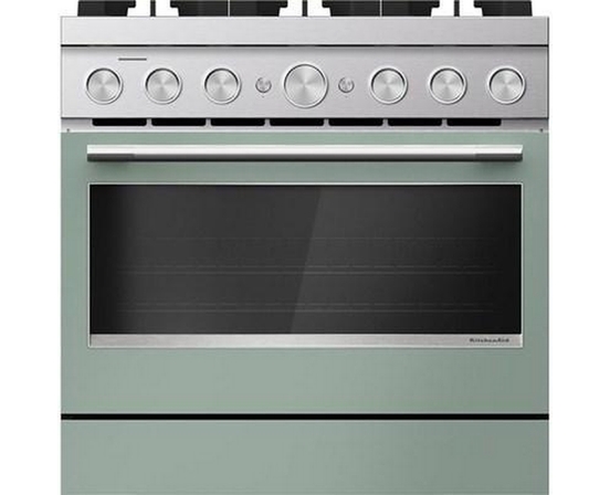 Cuisinière autoportante bi-énergie de style commercial de 36 po KitchenAid - KFDS936SDC
