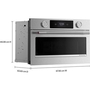 Four à micro-ondes encastrable de 27 po avec technologie convection KitchenAid - KMBS727SPS
