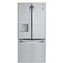 Réfrigérateur trois portes avec porte à deux battants amovible de 30 po., 21,8 pi³ avec distributeur d'eau externe LG - LRFWS2200S