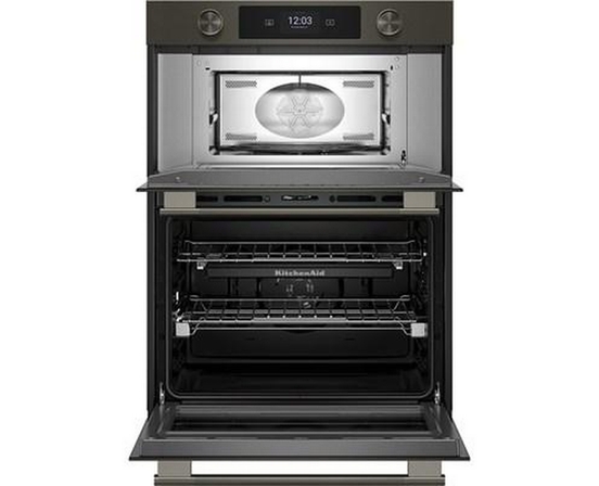 Four mural combiné encastré de 30 po avec four à micro-ondes avec technologie convection KitchenAid - KOEC730SBE