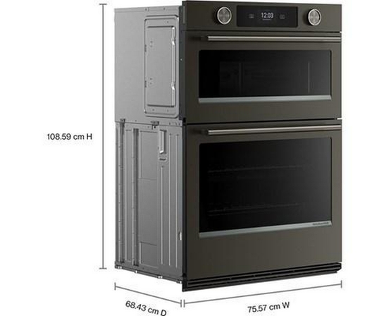 Four mural combiné encastré de 30 po avec four à micro-ondes avec technologie convection KitchenAid - KOEC730SBE