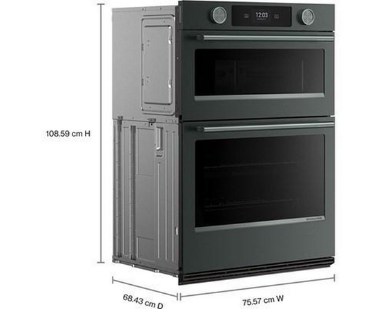 Four mural combiné encastré de 30 po avec four à micro-ondes avec technologie convection KitchenAid - KOEC730SJP
