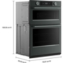 Four mural combiné encastré de 30 po avec four à micro-ondes avec technologie convection KitchenAid - KOEC730SJP