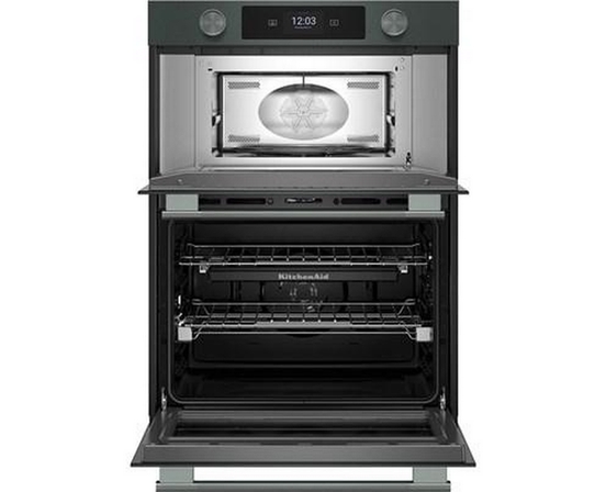 Four mural combiné encastré de 30 po avec four à micro-ondes avec technologie convection KitchenAid - KOEC730SJP
