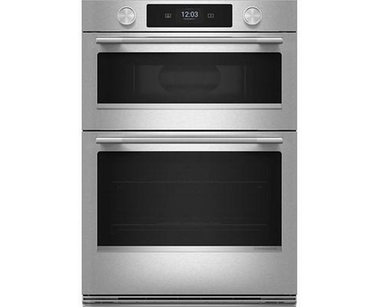 Four mural combiné encastré de 30 po avec four à micro-ondes avec technologie convection KitchenAid - KOEC730SPS